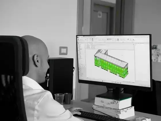 BIM modelling of a building at the C&G Engineering studio